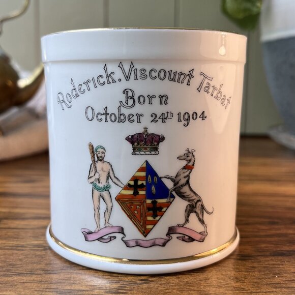 Foley Armorial Commemorative Christening Mug Roderick Viscount Tarbat Dated 1904 - Picture 7 of 7